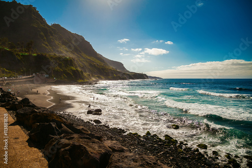 beautiful windy beach Playa El Socorro photo