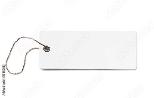 Blank white cardboard price...