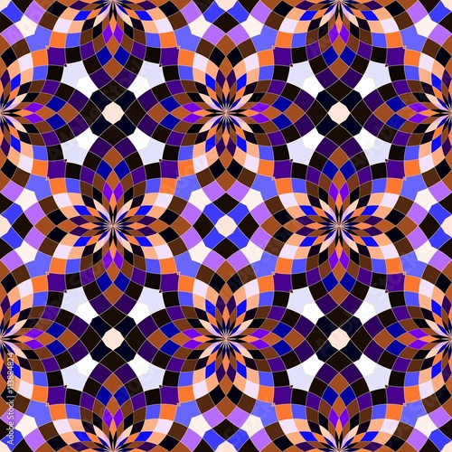 Abstract seamless geometric patterns. Kaleidoscope seamless geometric patterns. 