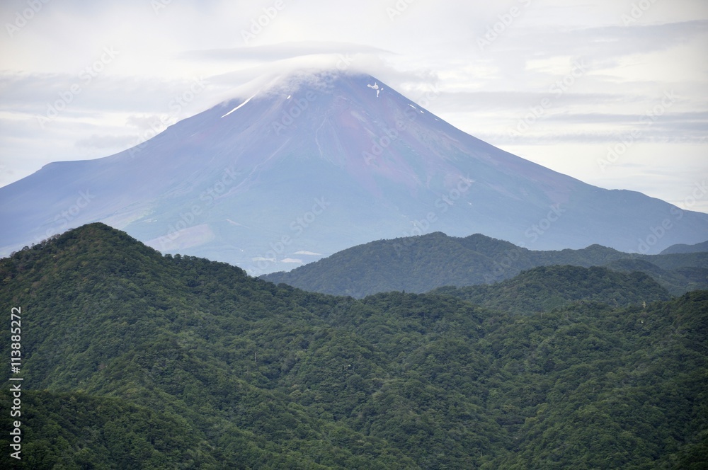 大室山からの夏の富士山 大室山からの夏の富士山