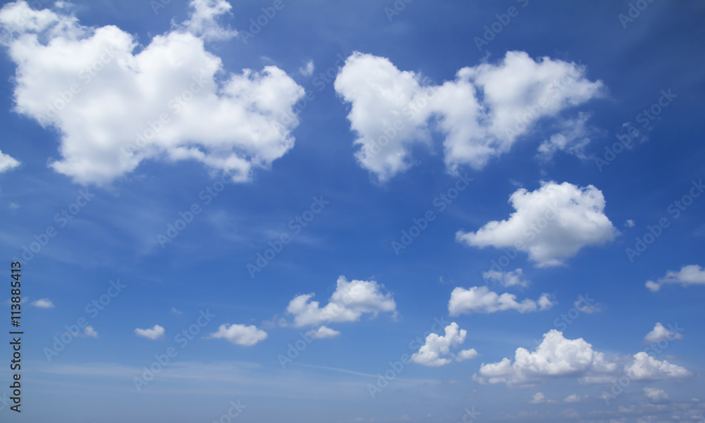 Fototapeta premium White clouds in the sky
