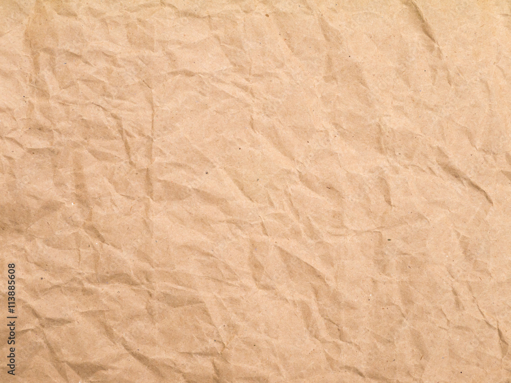 Brown crumpled paper Brown crumpled paper