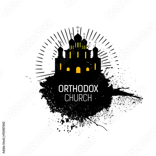 Orthodox Cathedral Church silhouette