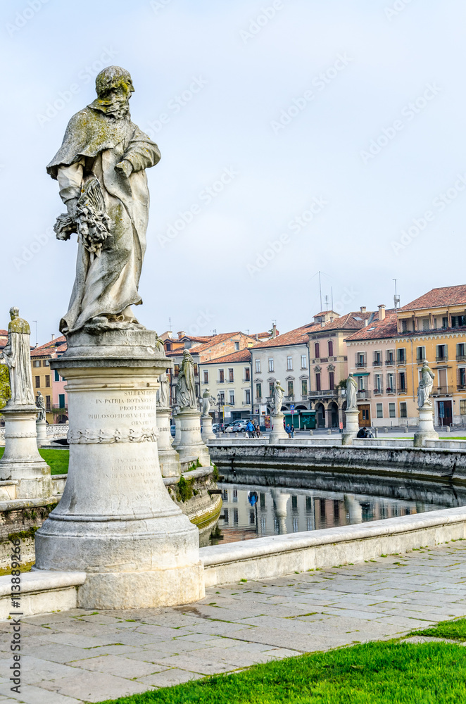The sculptures of Prato della Valle, Padova, Italy