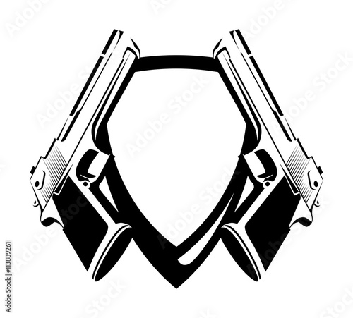 Shield with Power Guns