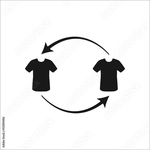Sport soccer player replace sign simple icon on background