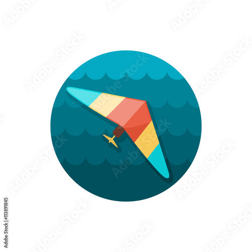 Hang Glider icon. Summer. Vacation