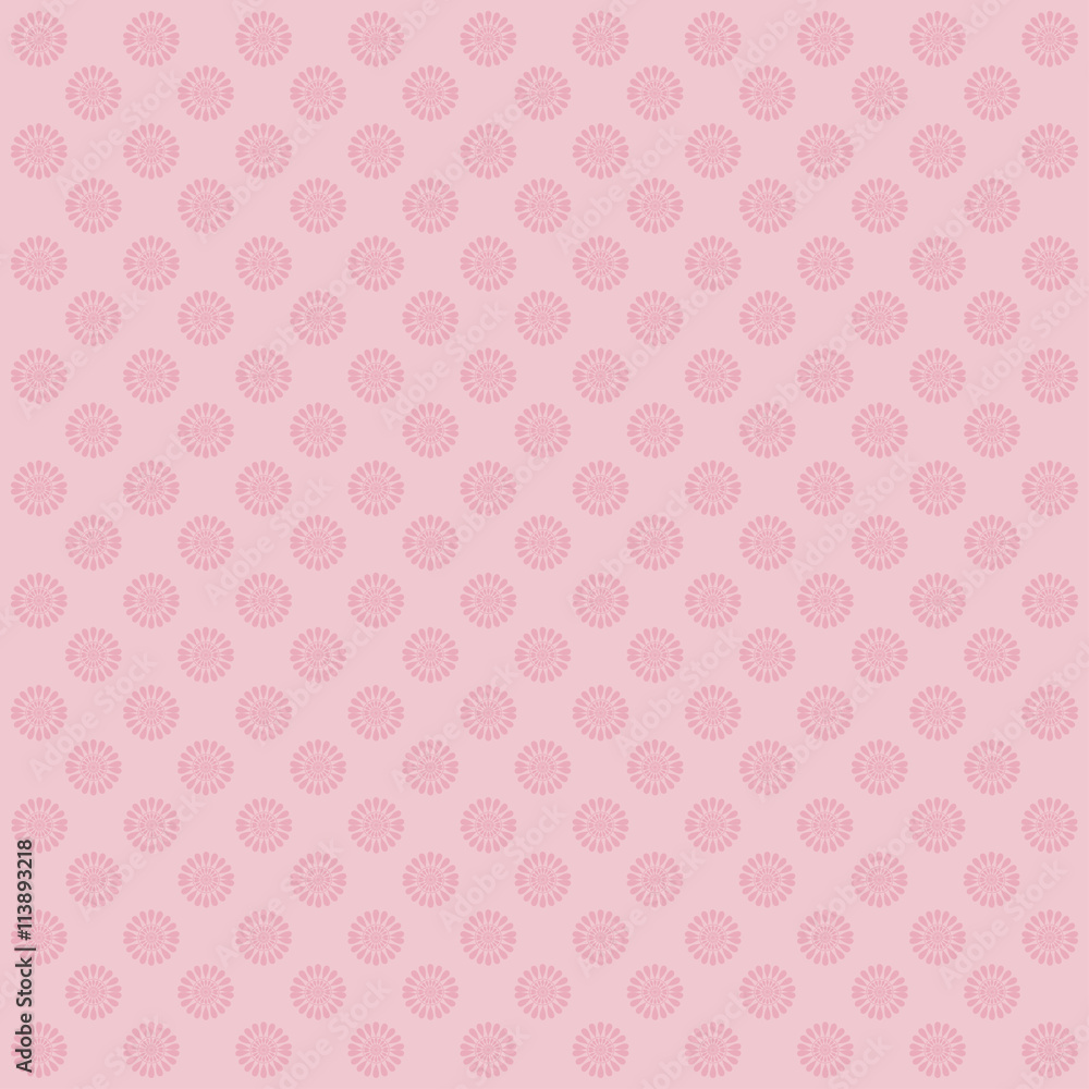 Floral pattern. Wallpaper in pink tones.