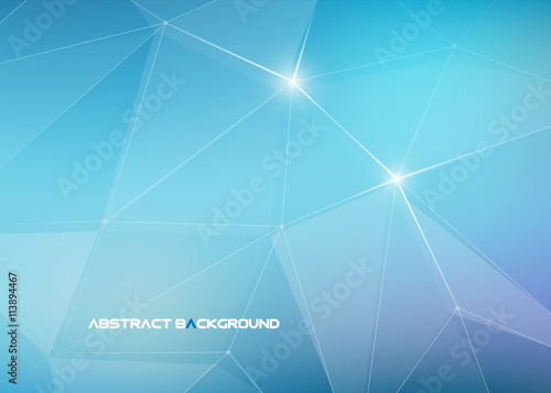 Abstract vector background with triangles and lines, creative business cards
