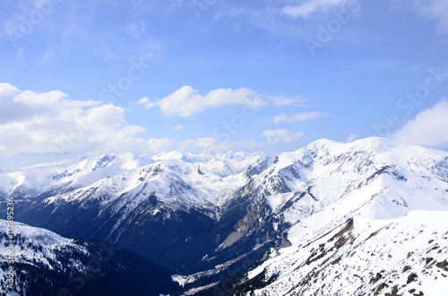 Wallpaper Mural winter panorama of mountains Torontodigital.ca