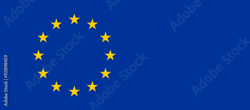 Flag of EU Europe background additional width copy space background