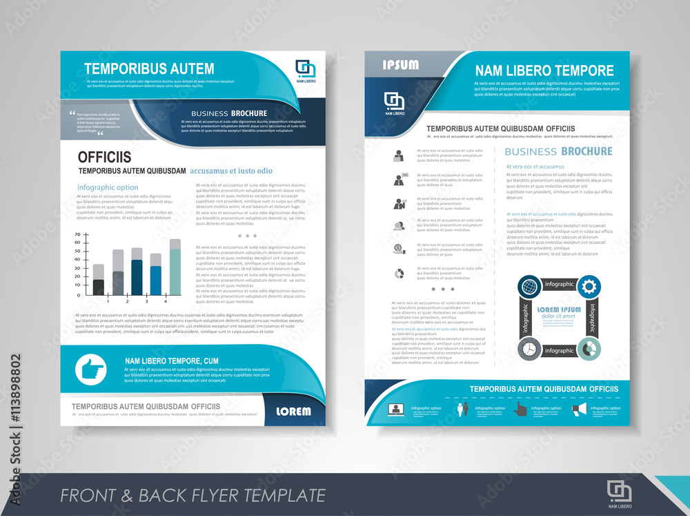 Obraz premium Business brochure cover design