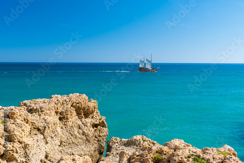 Praia de Benagil -  beautiful beach and coast in Portugal, Algarve