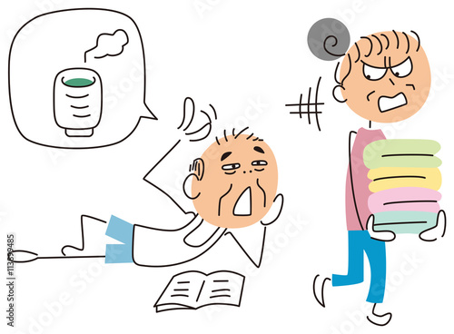 家の中の怠け者