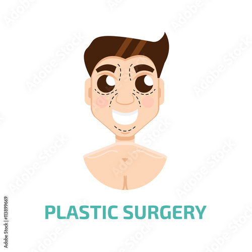 Plastic surgery man