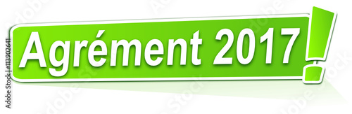 agrément 2017 sur étiquette verte