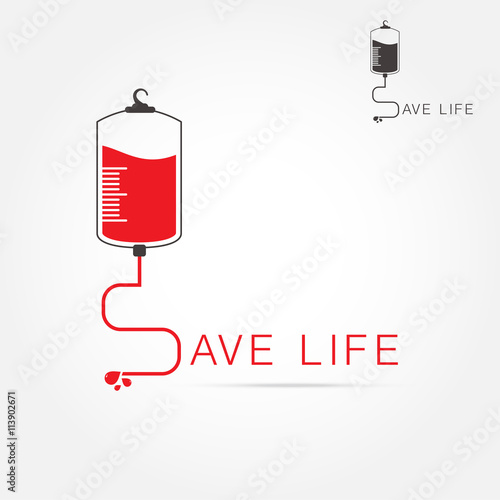 logotype blood donation