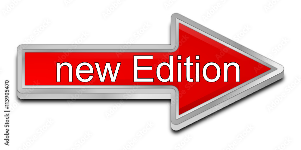 New Edition Arrow Button - 3D illustration New Edition Arrow Button - 3D illustration