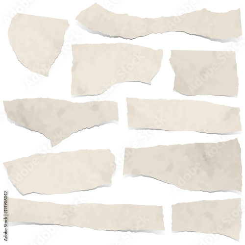 collection scrap of paper