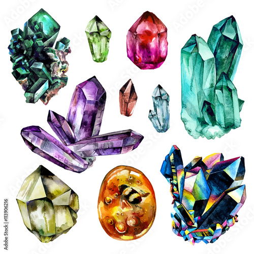 Watercolor Gems collection photo