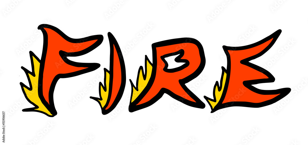 Fototapeta premium fire symbol