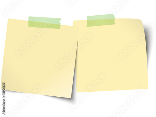 sticky papers with adhesive tape