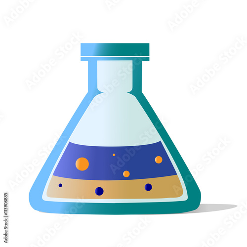 flat-bottomed conical flask