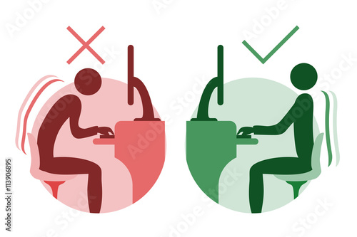 good and bad office position