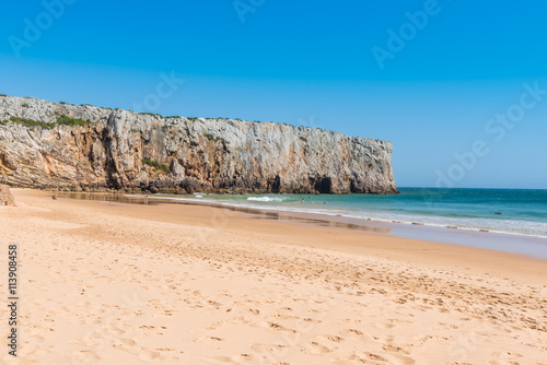 Praia do Beliche - beautiful coast and beach of Algarve  Portugal