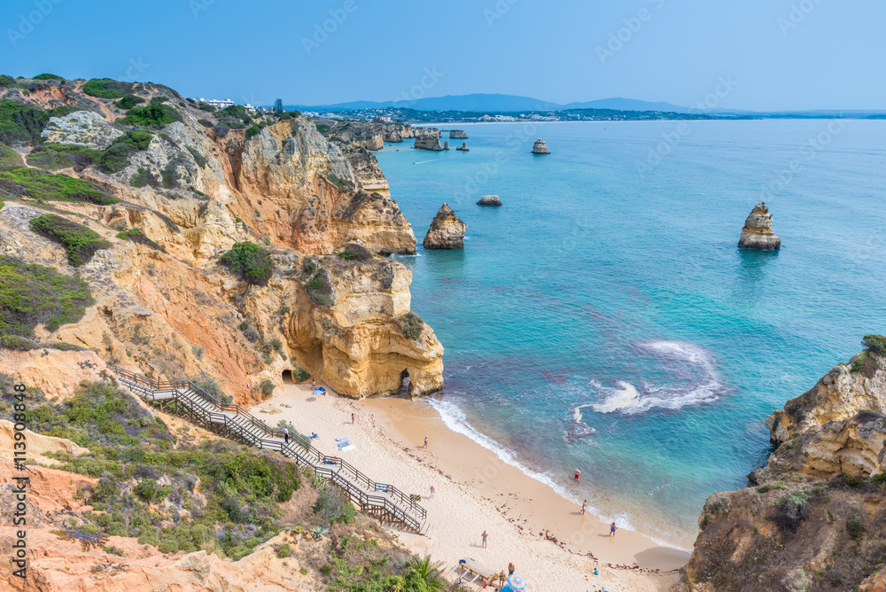 Fototapeta premium Praia do Camilo - paradise beach of Algarve, Portugal