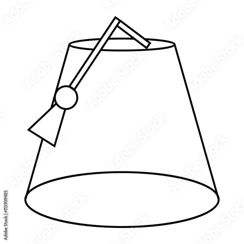 Turkish hat, fez icon, outline style