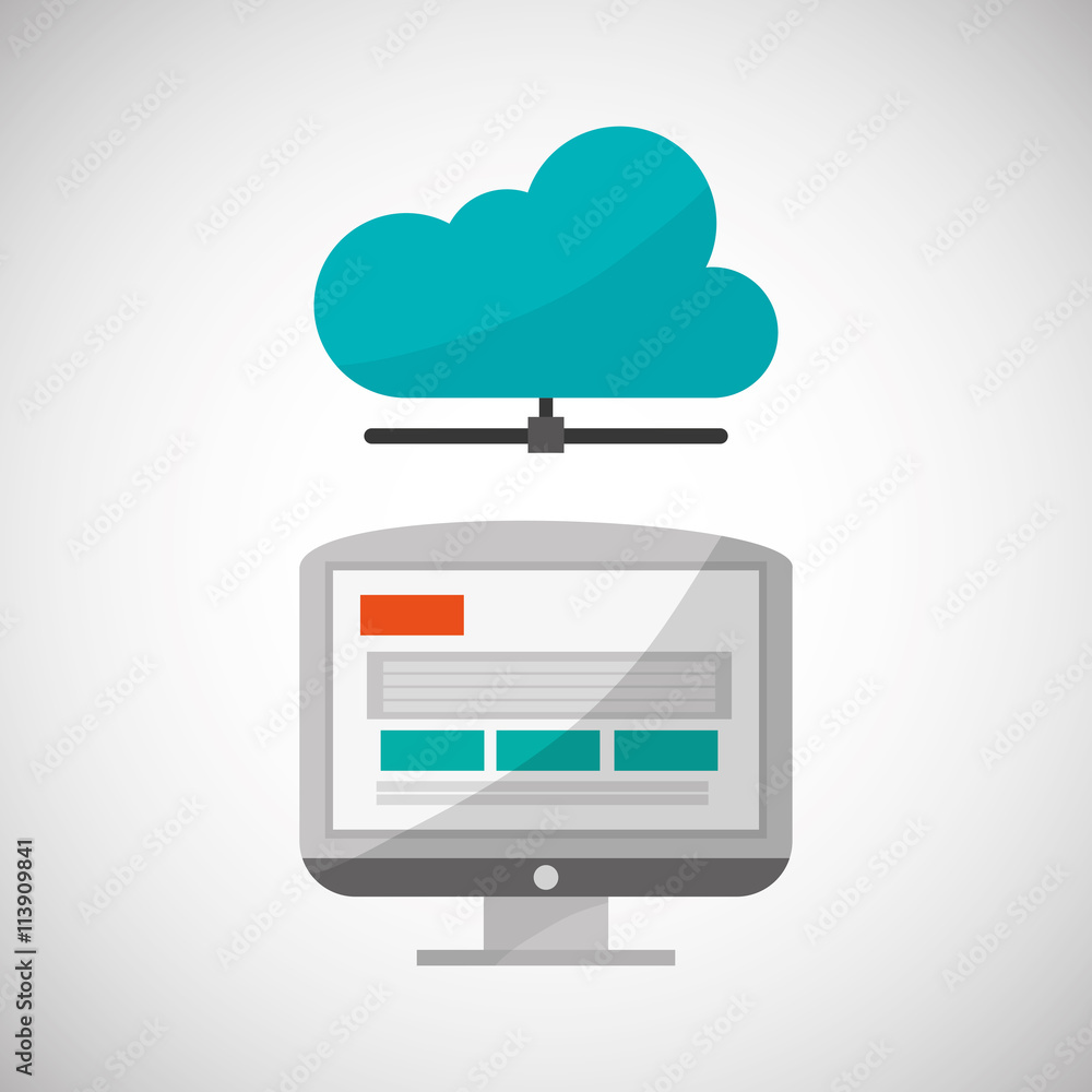 Communication design. Media icon. Flat illiustration, vector graphic Communication design. Media icon. Flat illiustration, vector graphic