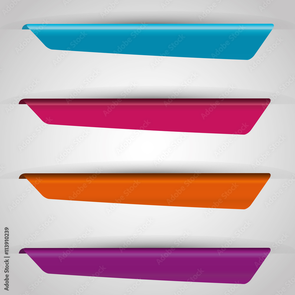 Bookmark icons illustration Bookmark icons illustration
