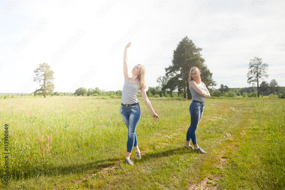 Girl in conflict with his Girl in conflict with his