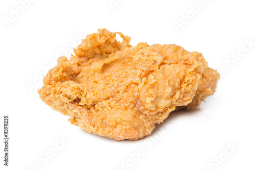 fried chicken isolated on white