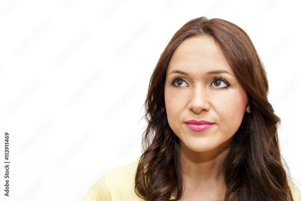 Beauty Woman with brown hair Beauty Woman with brown hair