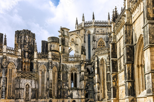 Portugal architecture. Batalha Dominican medieval monastery