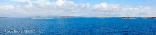 Panorama of the ocean and the islands
