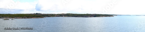 Panorama of the ocean and the islands
