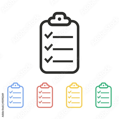 Clipboard - vector icon.