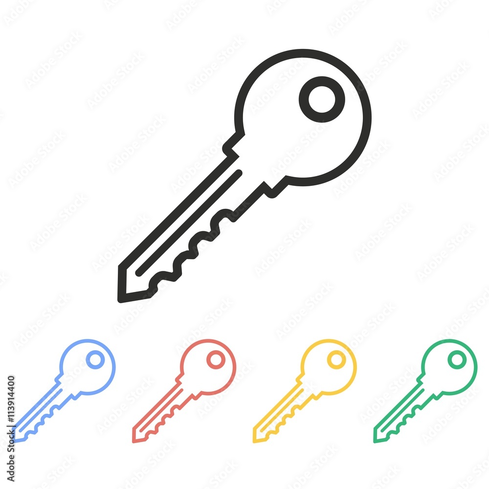 Key - vector icon. Key - vector icon.