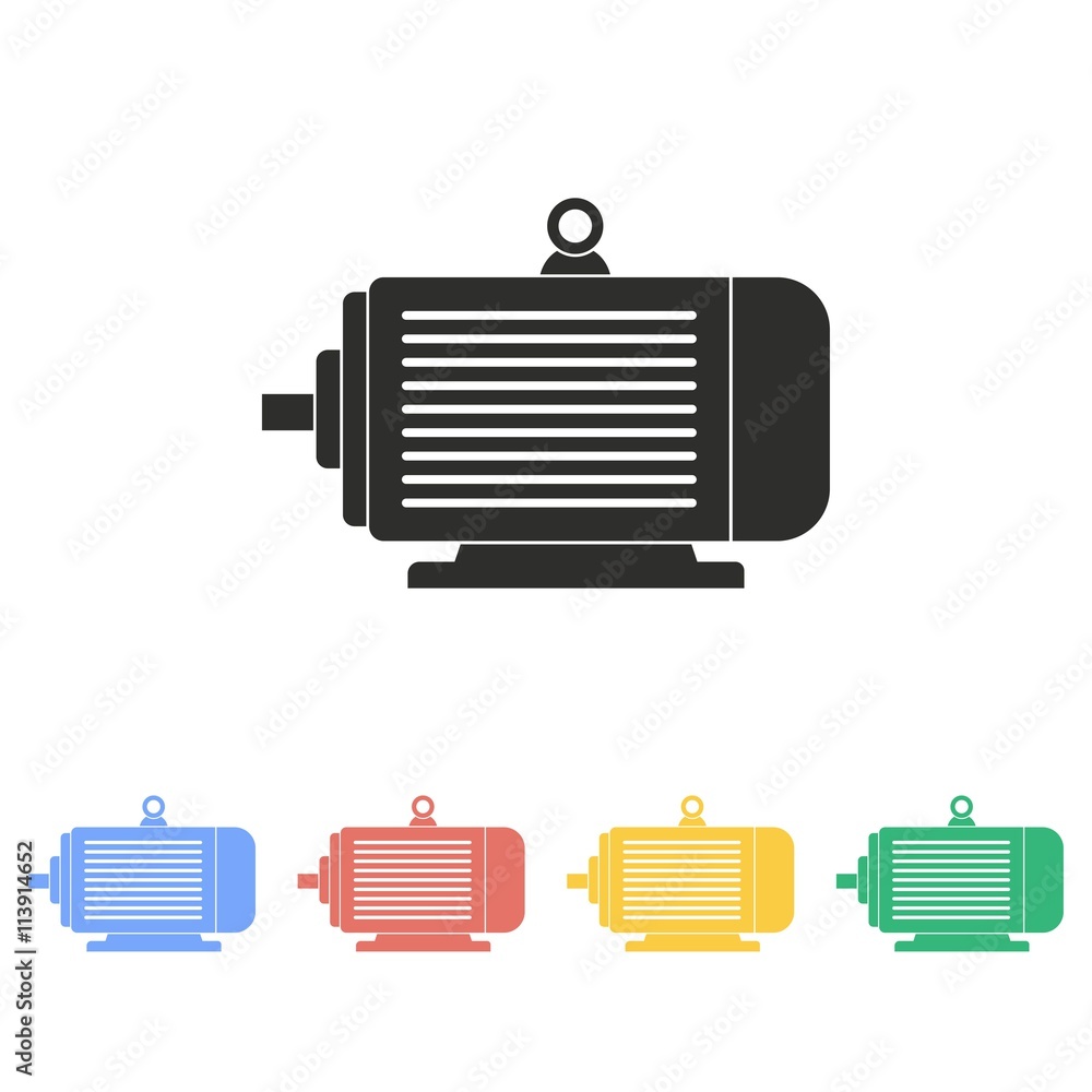 Electric motor - vector icon. Electric motor - vector icon.