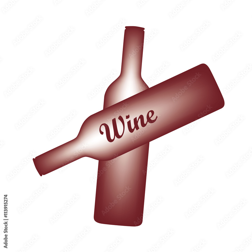 Vector illustration wine bottles. Vector illustration wine bottles.