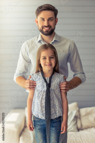 Father and daughter © georgerudy