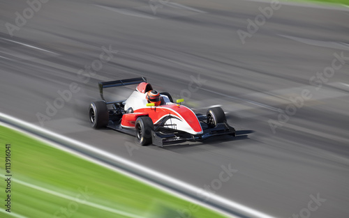 Bolide driving at high speed in circuit © Alexey Kuznetsov