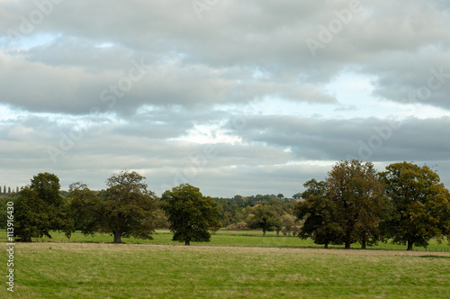 Countryside landscape in Worcestershire, England.