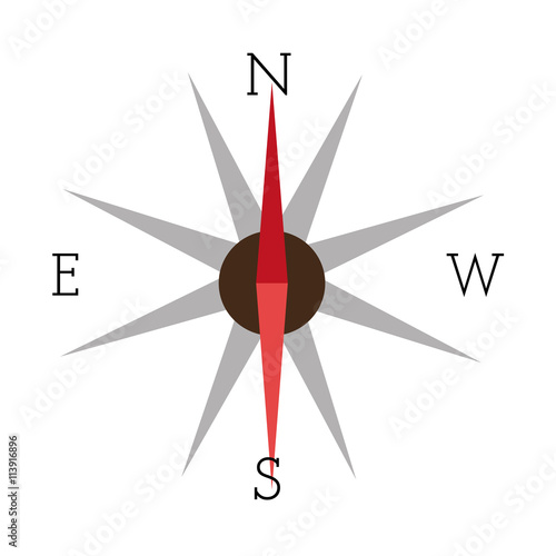 compass icon with pointers,vector graphic