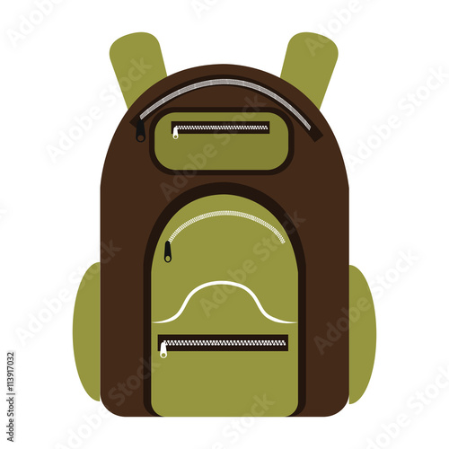colorful camping backpack,vector graphic