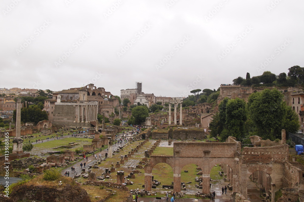 Forum antique Romain à Rome, Italie