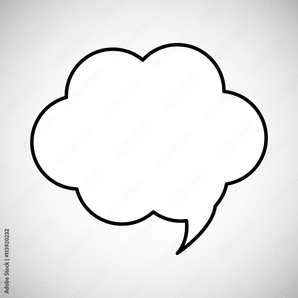 Communication design. bubble icon. Flat illustration, vector gra Communication design. bubble icon. Flat illustration, vector gra